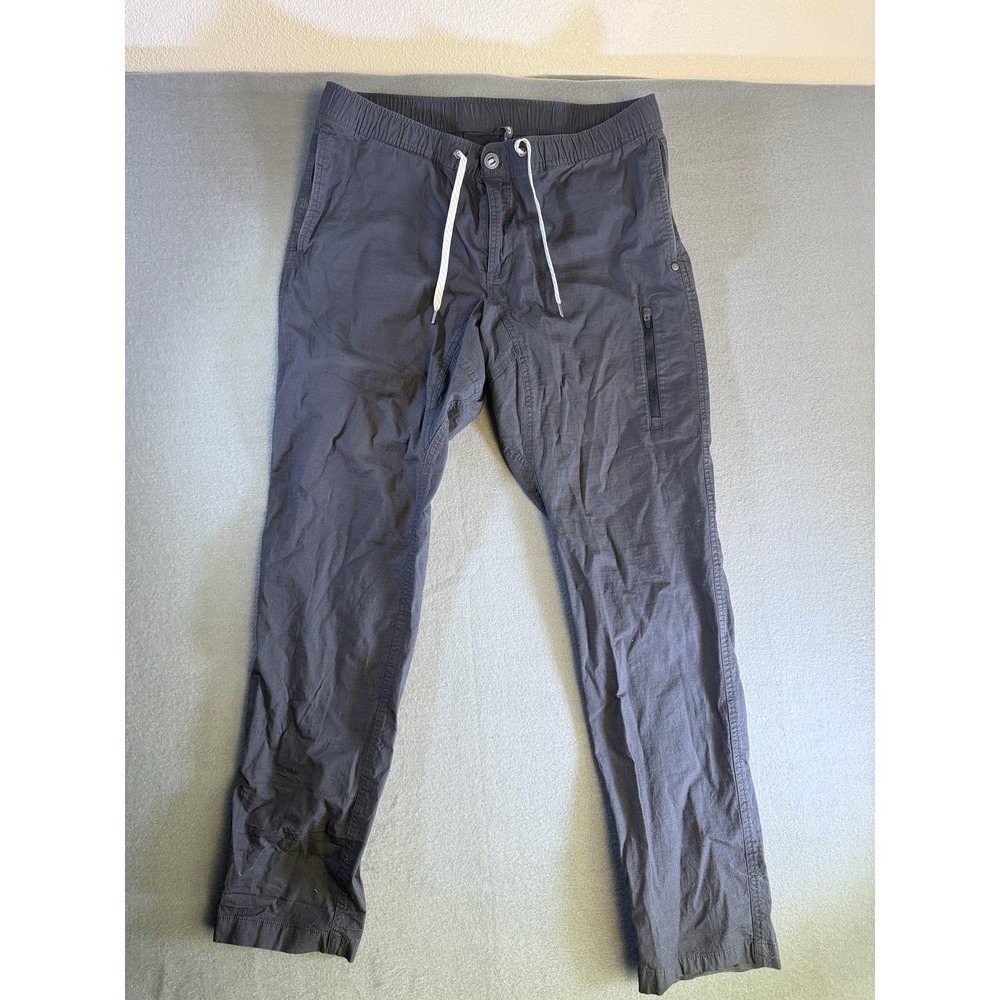 Vuori Pants Mens XL Gray Elastic Waist Stretch Drawstring Travel Casual